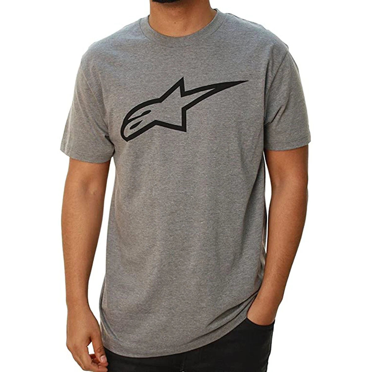 Alpinestars 30/1S Clip Tee - Heather Grey/Black