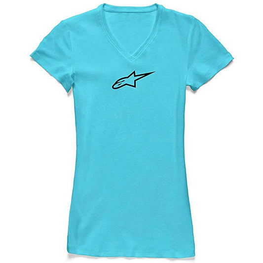 Alpinestars Womens Ageless V-Neck Tee - Tahiti Blue