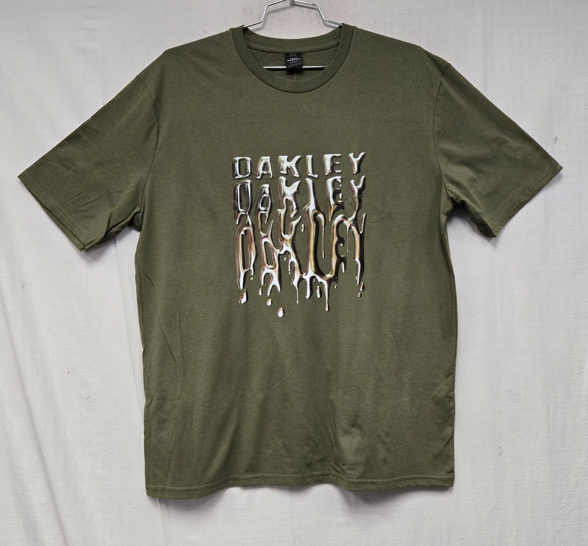 Oakley Graphic Liquid Gold Tee - Army Green