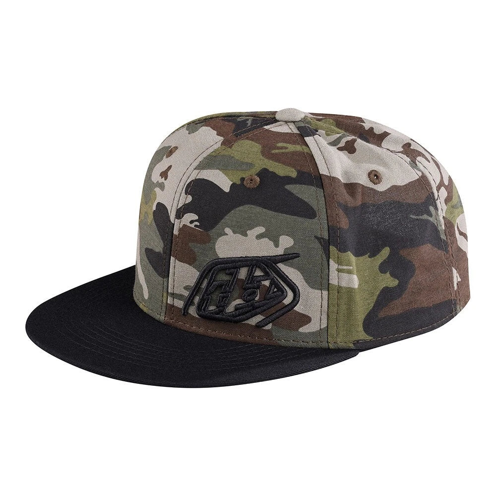Troy Lee Designs Slice Snapback Hat - Army Green