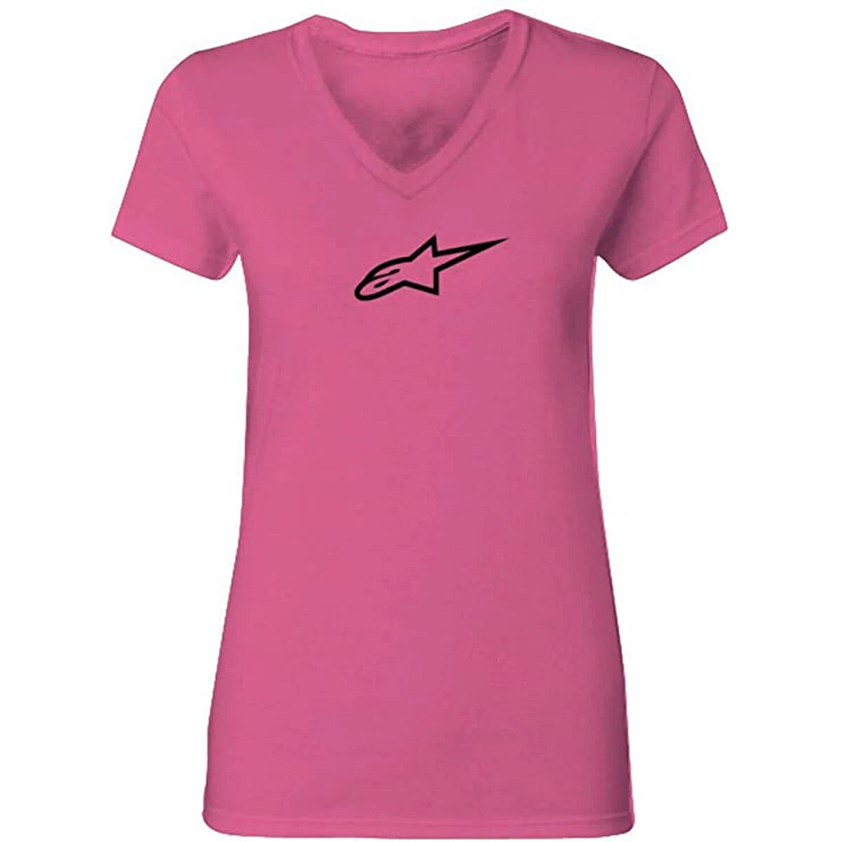 Alpinestars Womens Ageless V-Neck Tee - Hot Pink