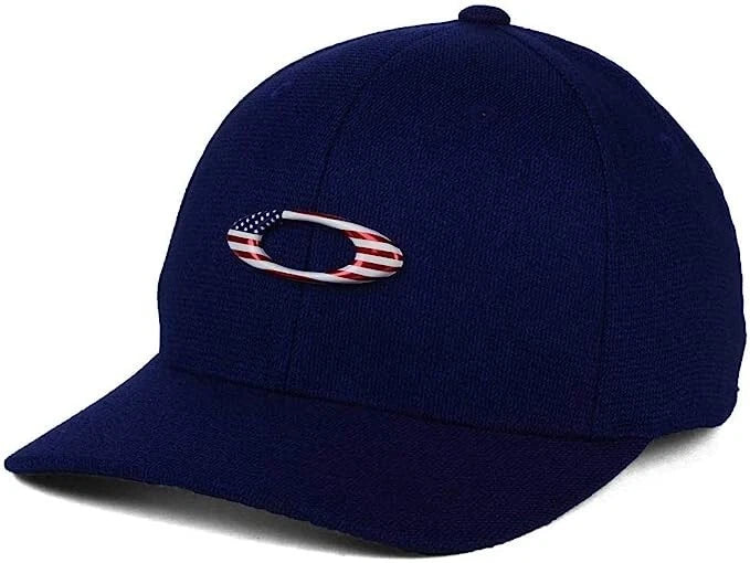 Oakley Tincan USA Flag Flexfit Hat
