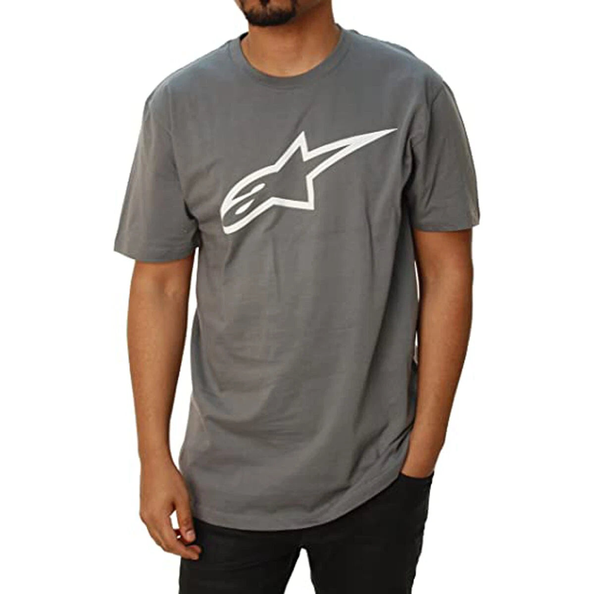 Alpinestars 30/1S Clip Tee - Graphite Grey/White