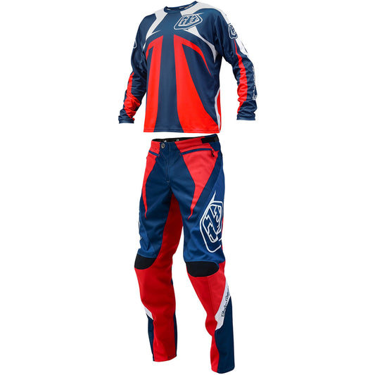 Troy Lee Designs Sprint Reflex Jersey & Pant Combo Set Red/White/Blue