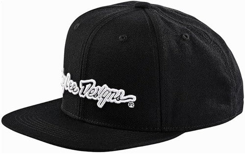 Troy Lee Designs Signature Snapback Hat - Black/White