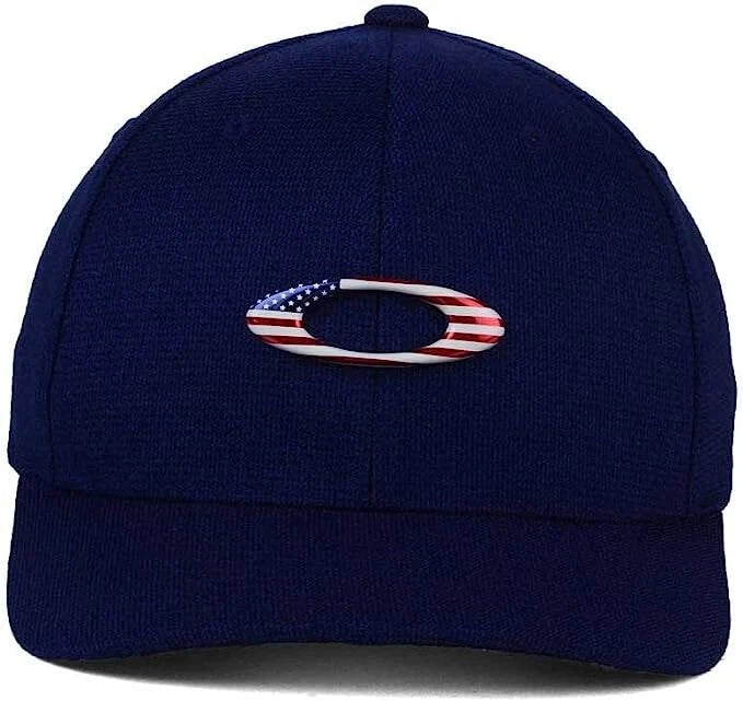 Oakley Tincan USA Flag Flexfit Hat