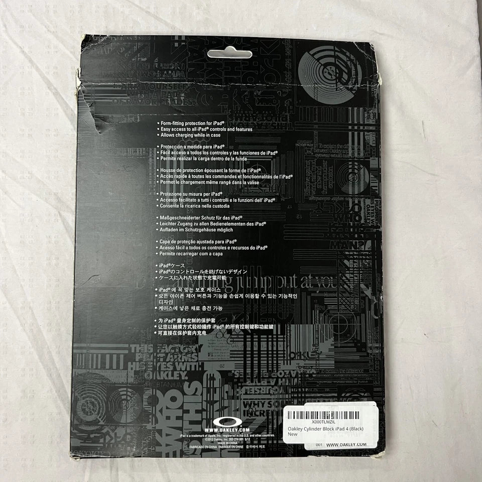 Oakley Cylinder Block Hard Protection Case For iPad 4 *DISPLAY*