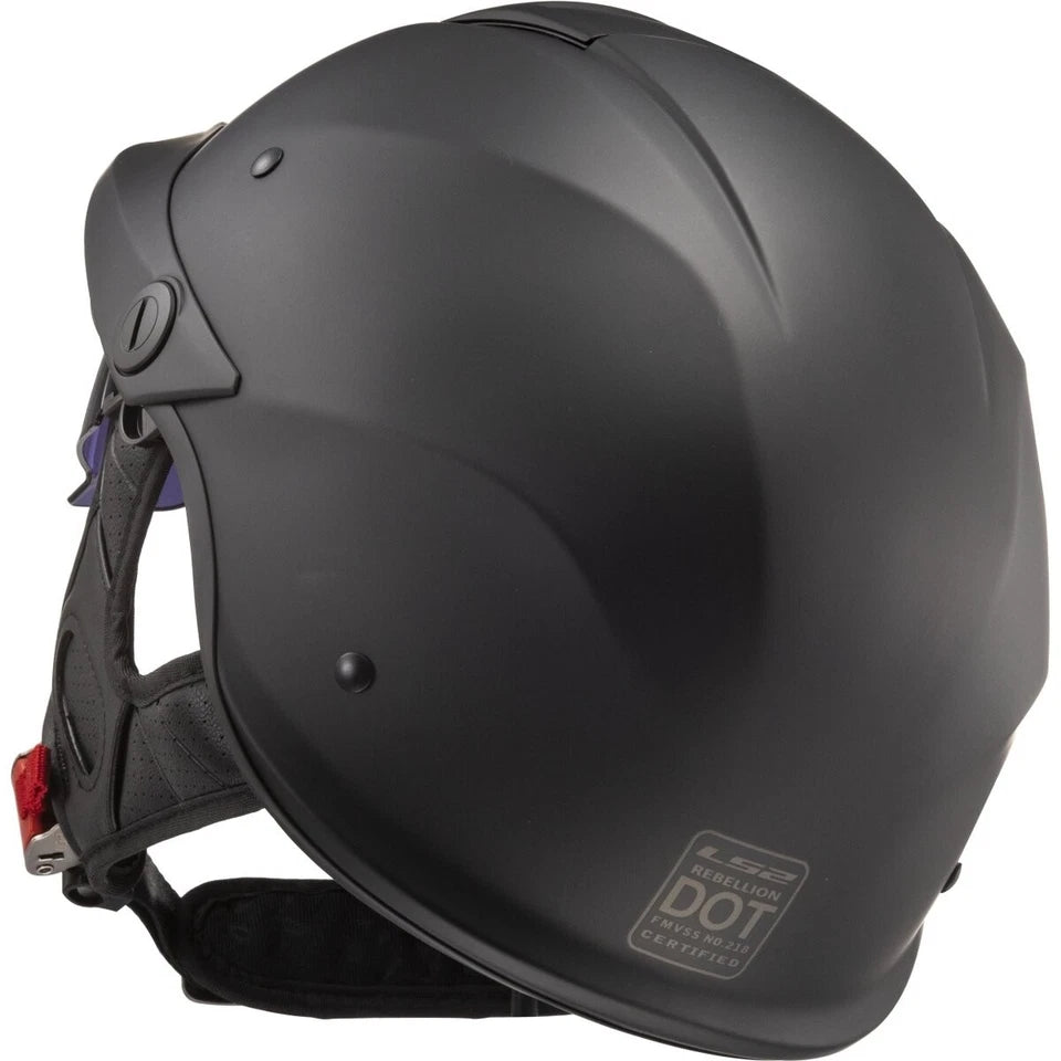 are ls2 helmets dot approved LS2 Rebellion Solid Helmet Matte Black / Medium