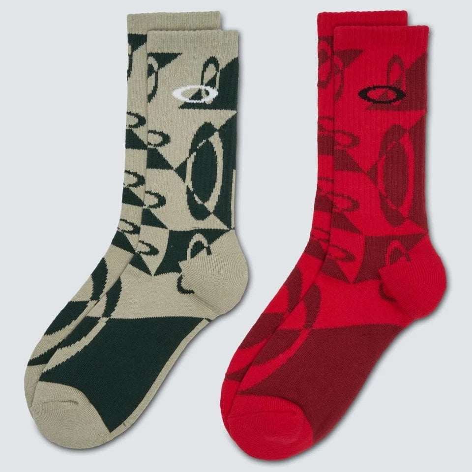 Oakley Mens Evrywhre Crew Socks 2-Pack