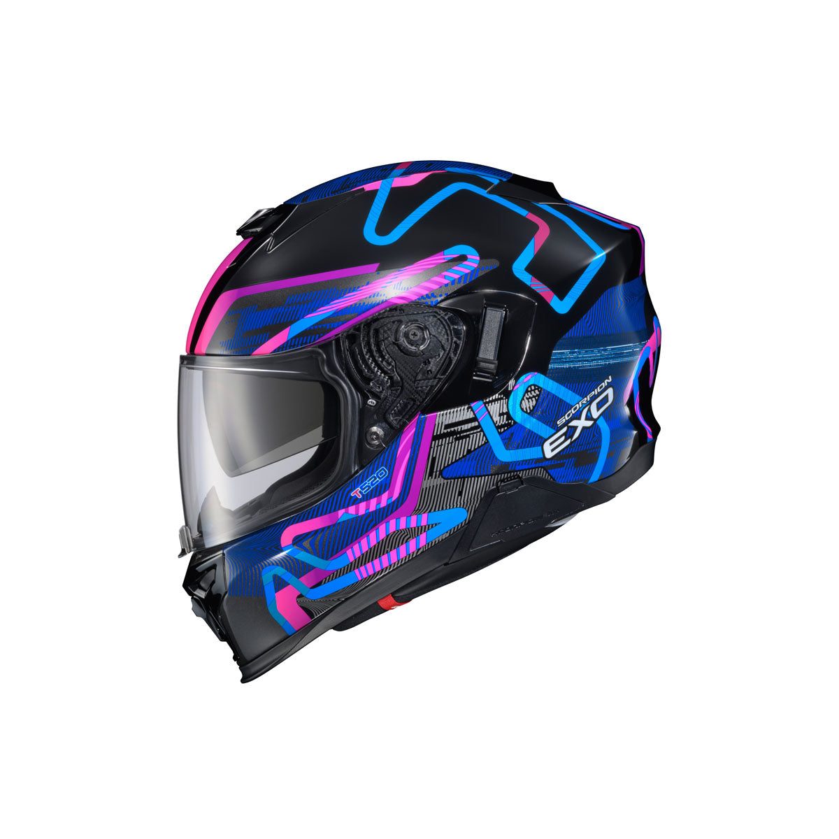 Scorpion EXO-T530 Pilot Pilot Helmet - Black/Blue/Pink