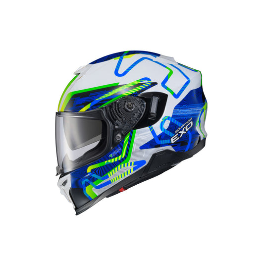 Scorpion EXO-T530 Pilot Pilot Helmet - White/Blue/Green
