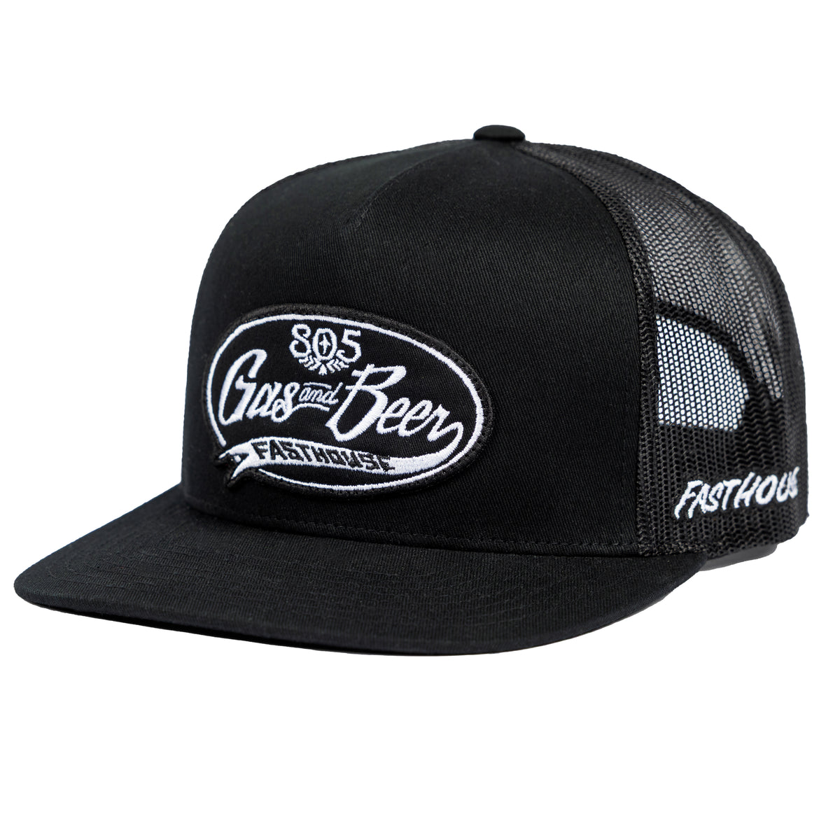 Fasthouse Blockhouse Hat - Black/Black