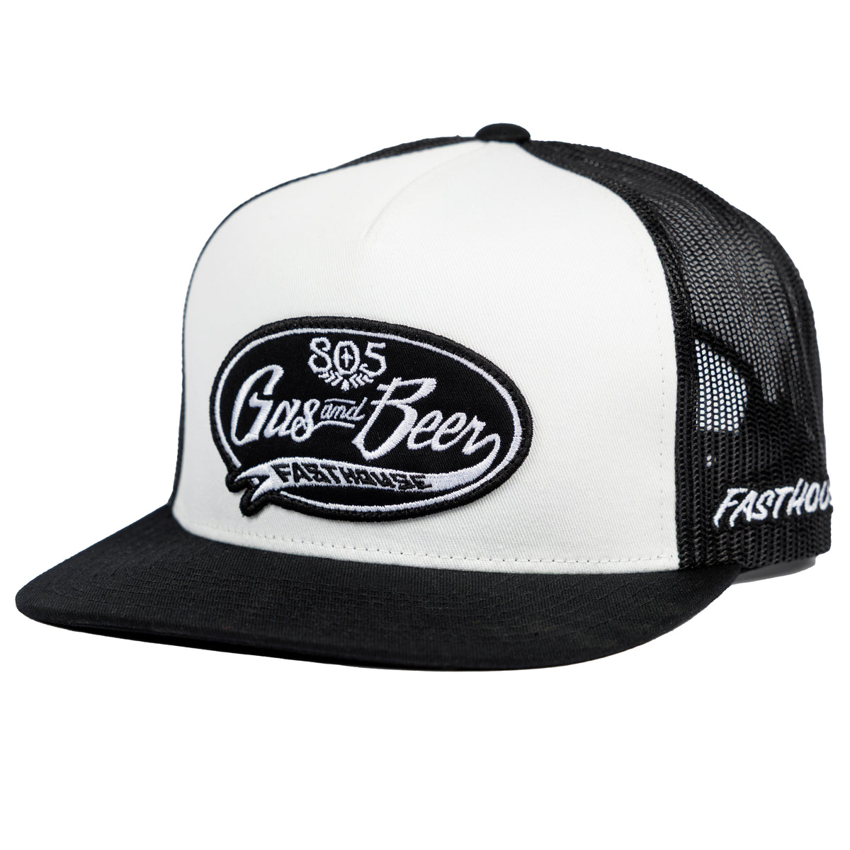 Fasthouse Blockhouse Hat - Black/White