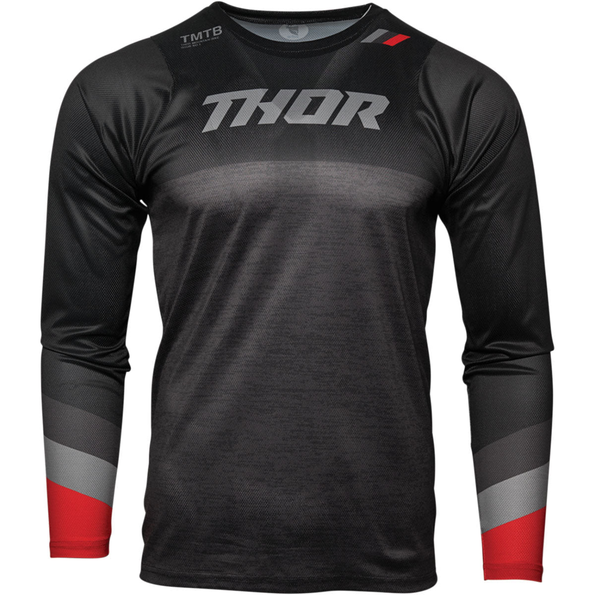 Thor Assist Long-Sleeve Jersey - Black/Heather Gray