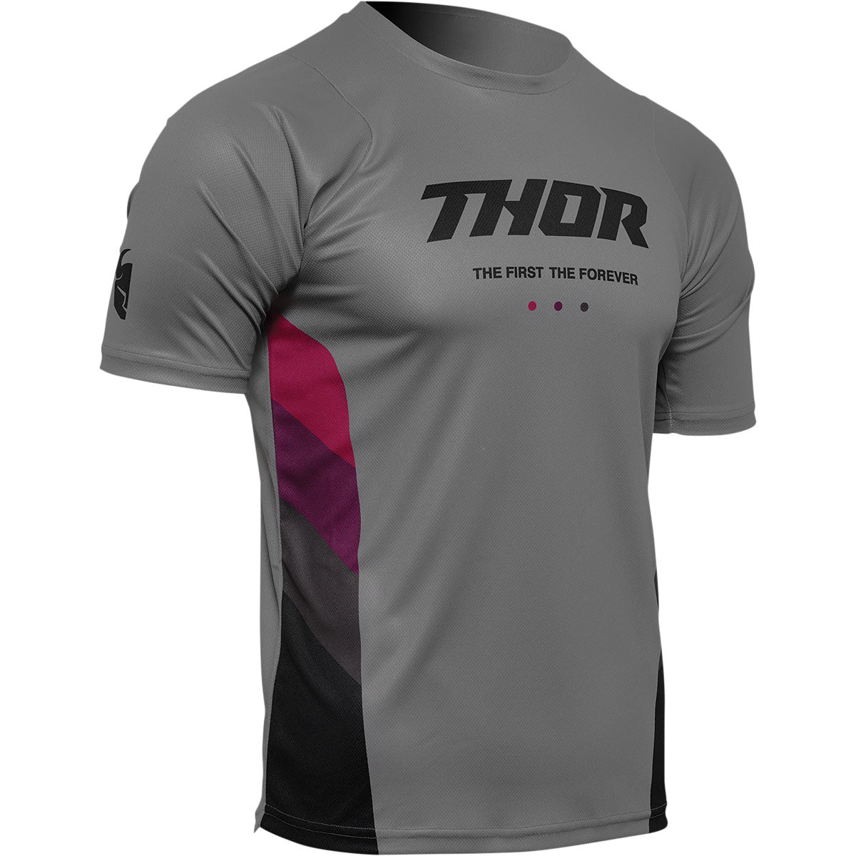 Thor Assist React Short-Sleeve Jersey - Gray/Purple