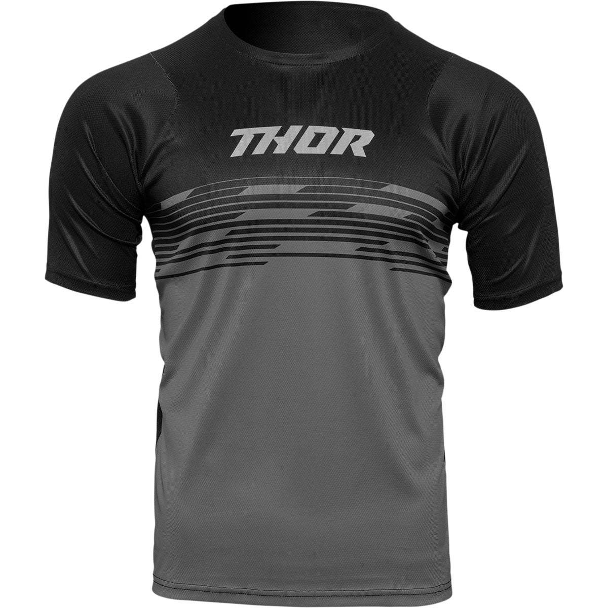 Thor Assist Shiver Short-Sleeve Jersey - Black/Gray