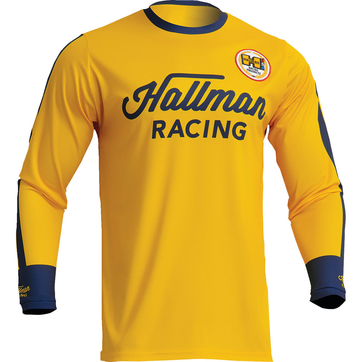 Thor Hallman Differ Roosted Jersey - Lemon/Navy
