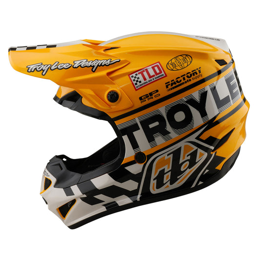 Troy Lee Designs GP Pro Helmet W/ MIPS - Fifty-50 - White / Gold