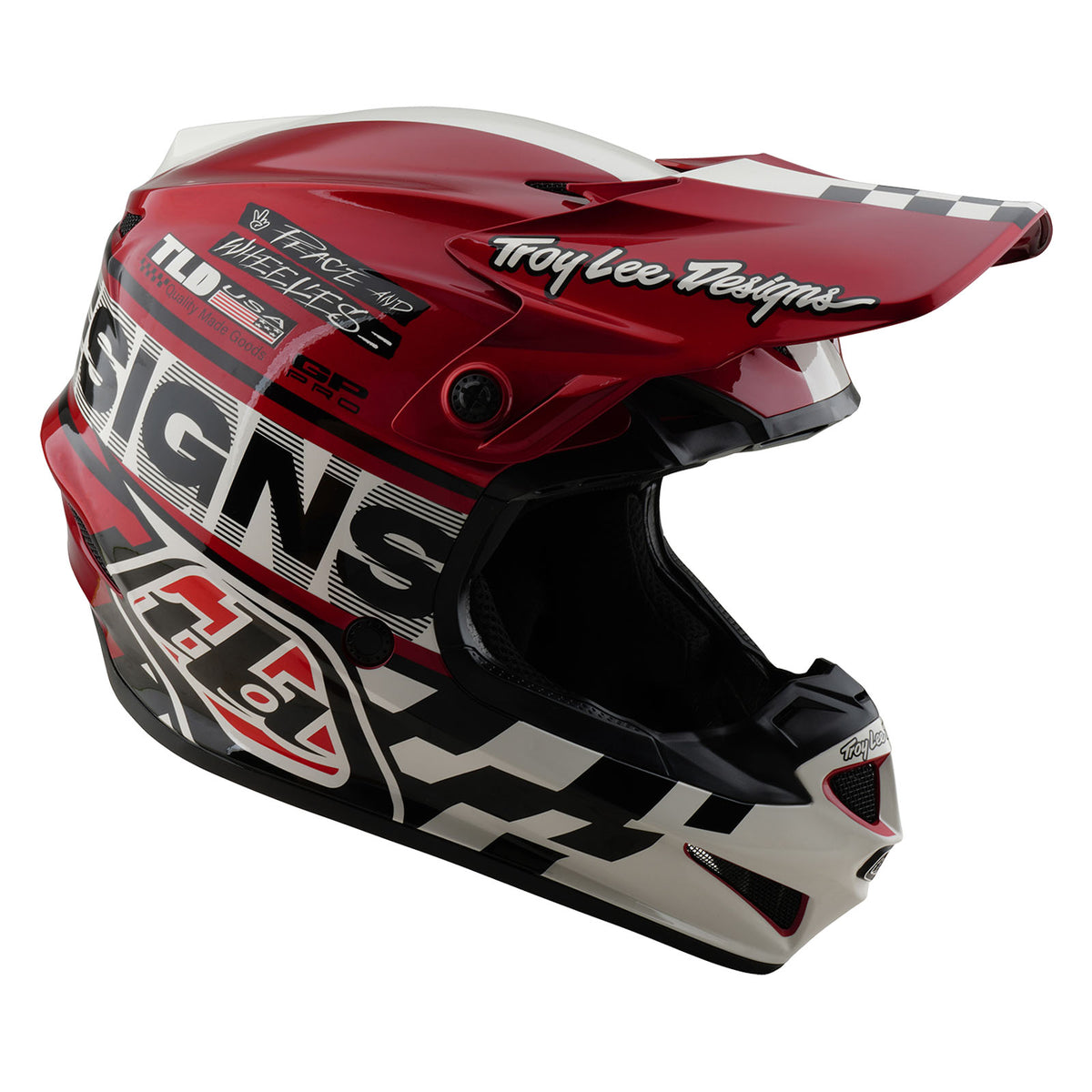 Troy Lee Designs Gp Pro Helmet W/Mips - Fifty-50 - White / Red
