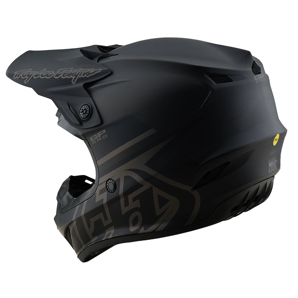 Troy Lee Designs Gp Pro Helmet W/Mips - Mono - Black