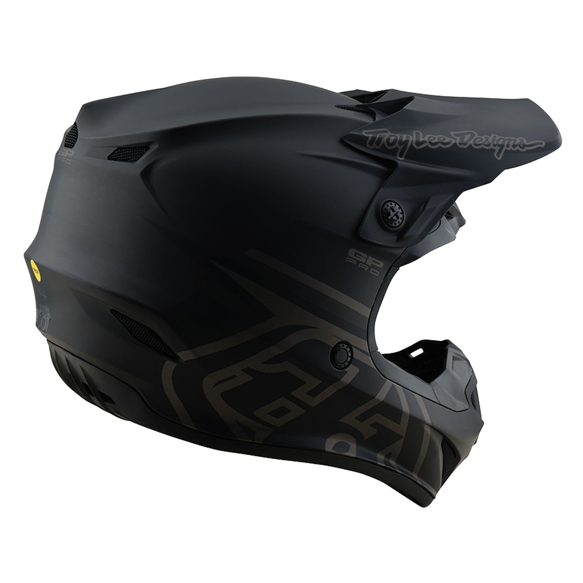 Troy Lee Designs Gp Pro Helmet W/Mips - Mono - Black