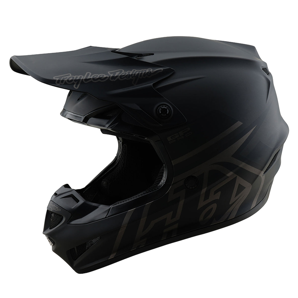 Troy Lee Designs Gp Pro Helmet W/Mips - Mono - Black