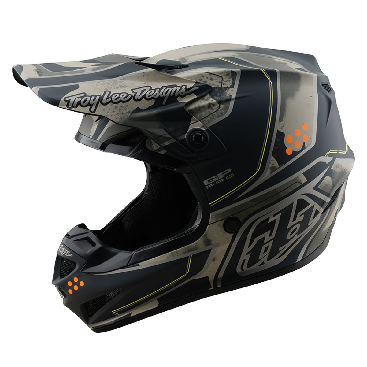 Troy Lee Designs Gp Pro Helmet W/Mips - Trooper - Black / Caper