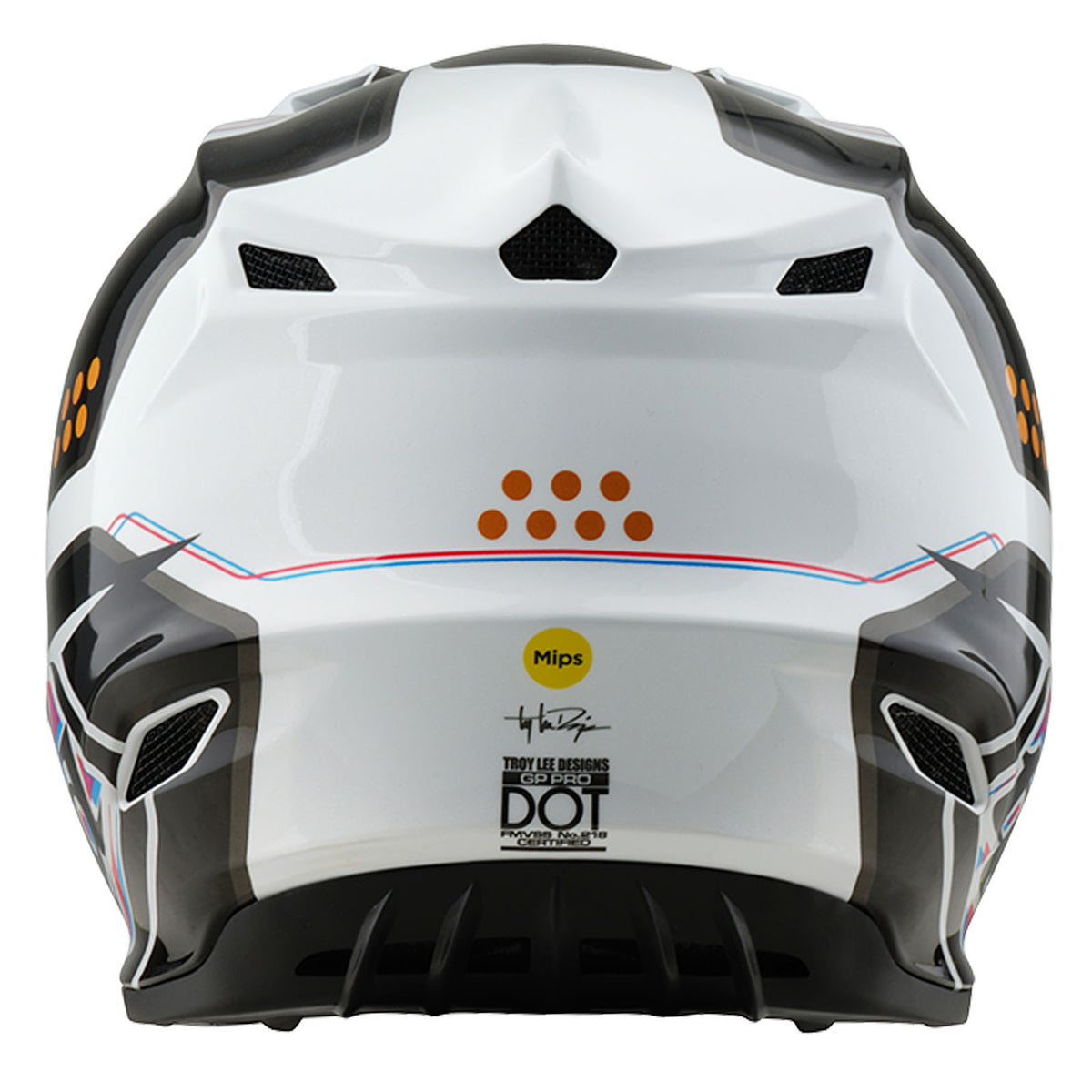 Troy Lee Designs Gp Pro Helmet W/Mips - Trooper - White