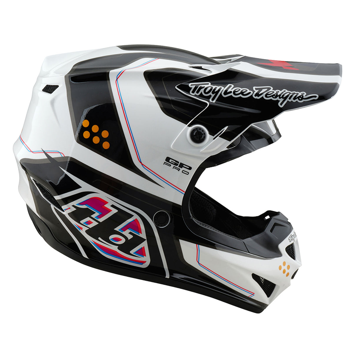 Troy Lee Designs Gp Pro Helmet W/Mips - Trooper - White