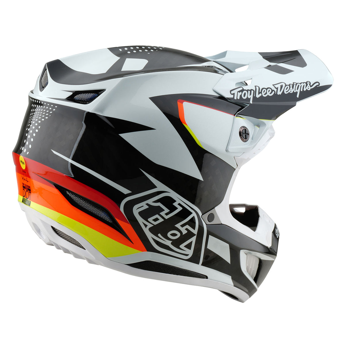 Troy Lee Designs Se5 Carbon Helmet W/Mips - Optic - Black