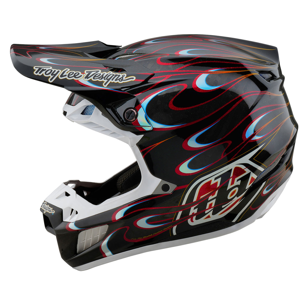 Troy Lee Designs SE5 Carbon Helmet W/ MIPS - Torched - Black / Red