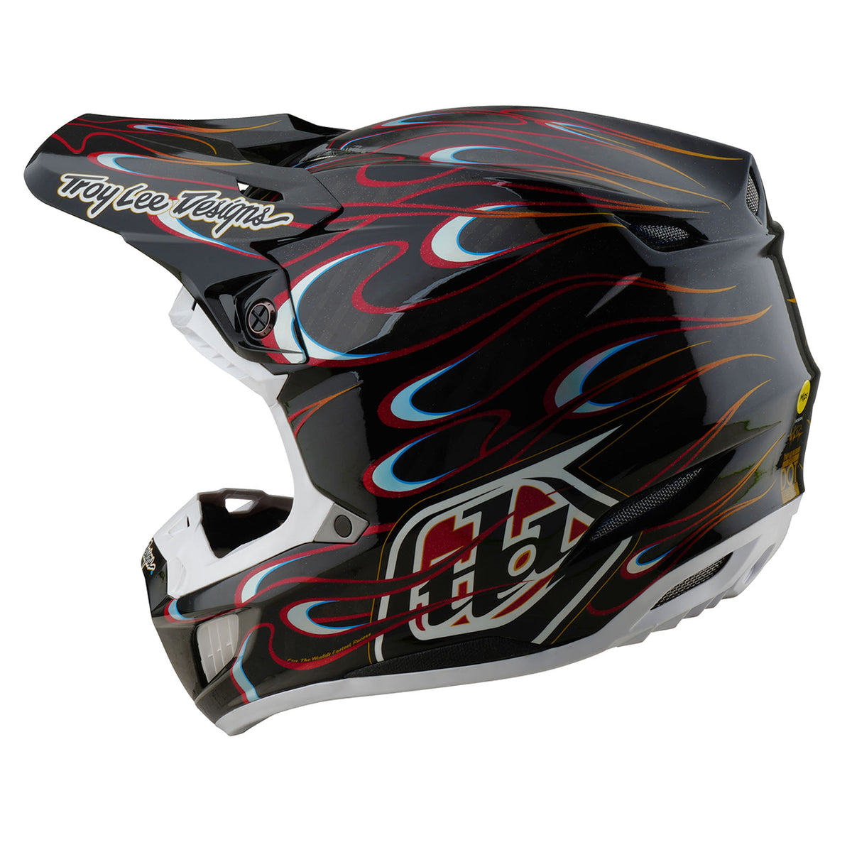 Troy Lee Designs Se5 Carbon Helmet W/Mips - Torched - Black / Red