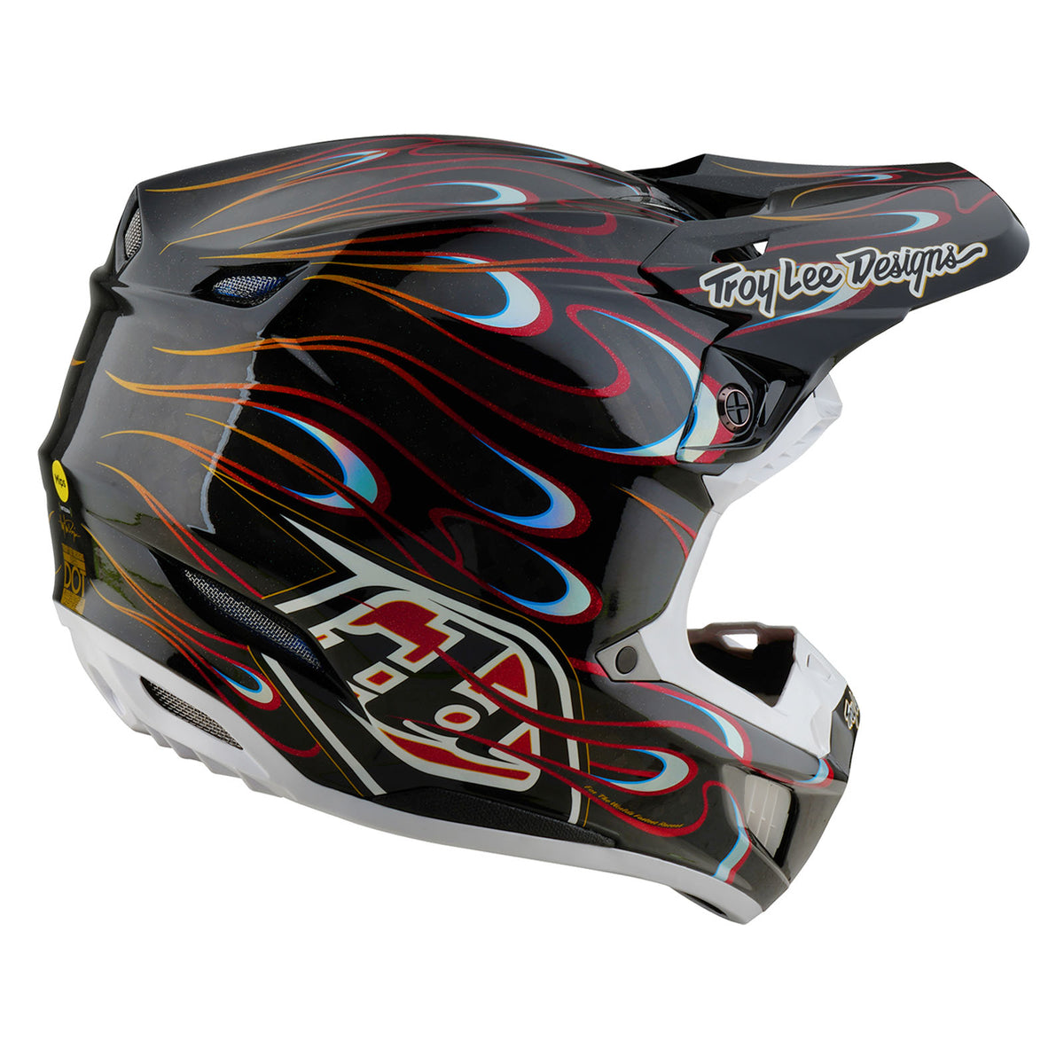 Troy Lee Designs Se5 Carbon Helmet W/Mips - Torched - Black / Red