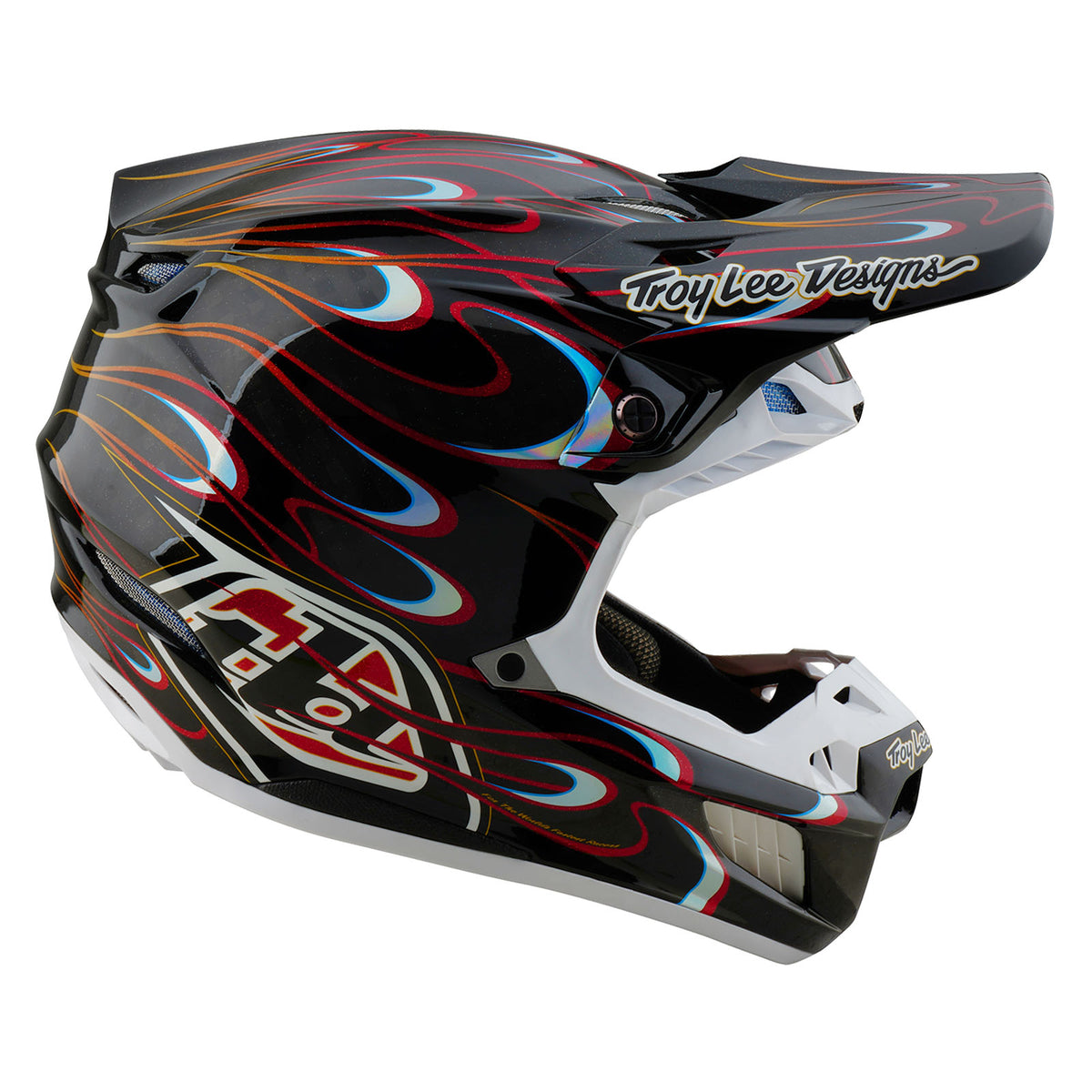 Troy Lee Designs Se5 Carbon Helmet W/Mips - Torched - Black / Red