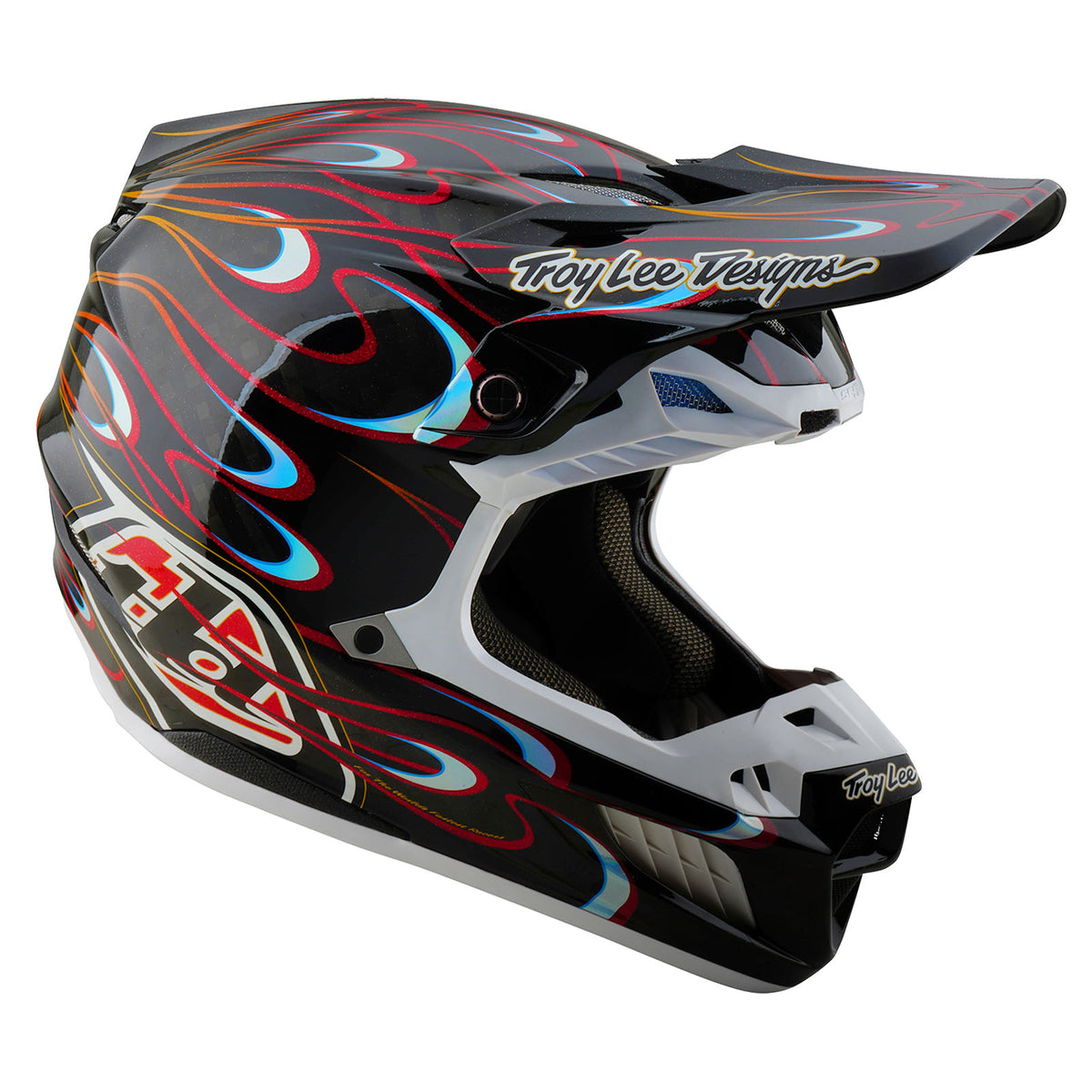 Troy Lee Designs Se5 Carbon Helmet W/Mips - Torched - Black / Red