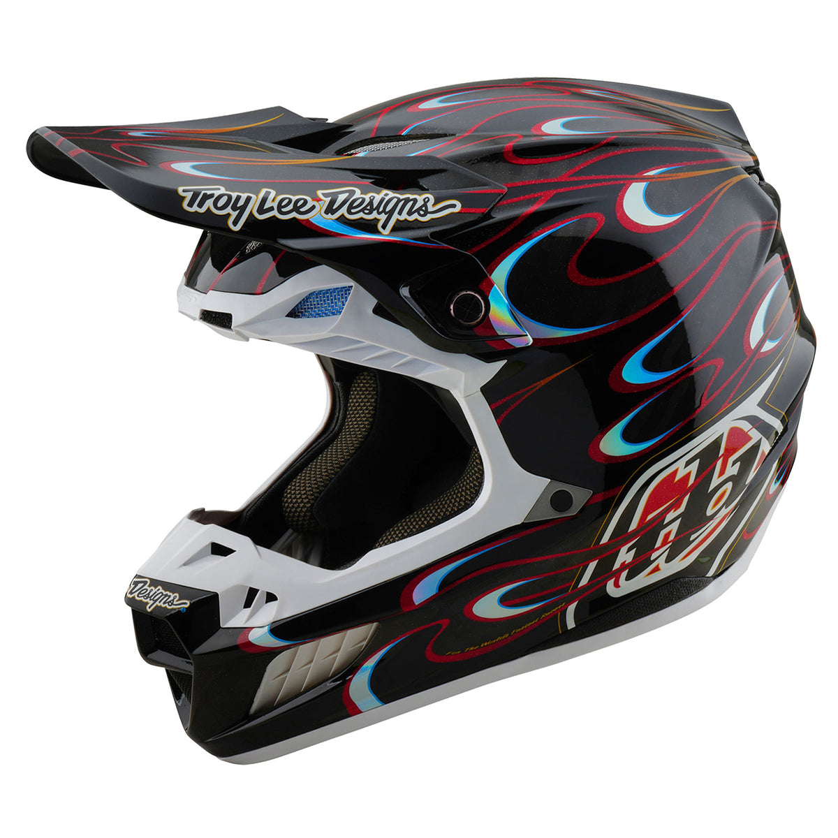 Troy Lee Designs Se5 Carbon Helmet W/Mips - Torched - Black / Red