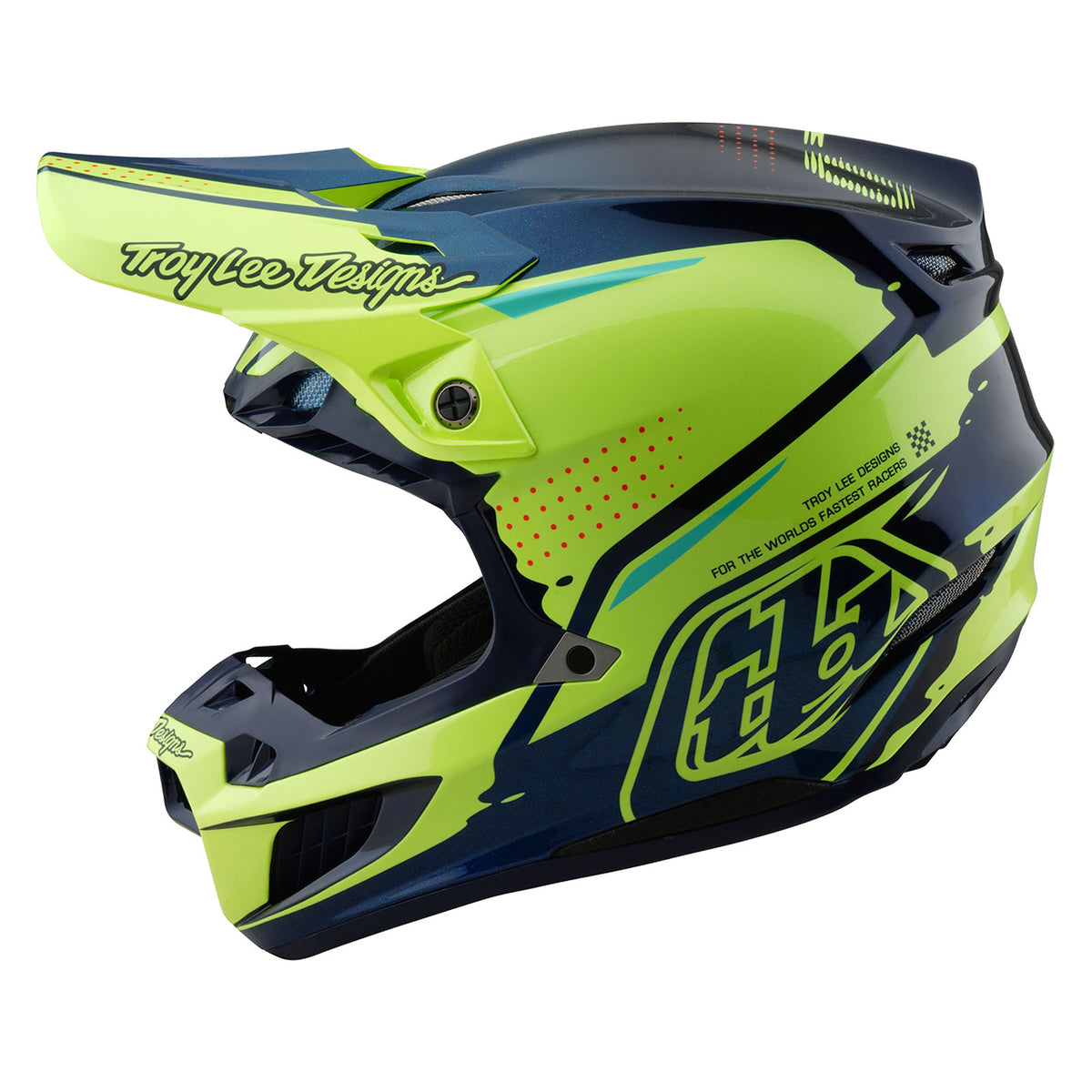 Troy Lee Designs SE5 Composite Helmet W/ MIPS - Drip - Yellow