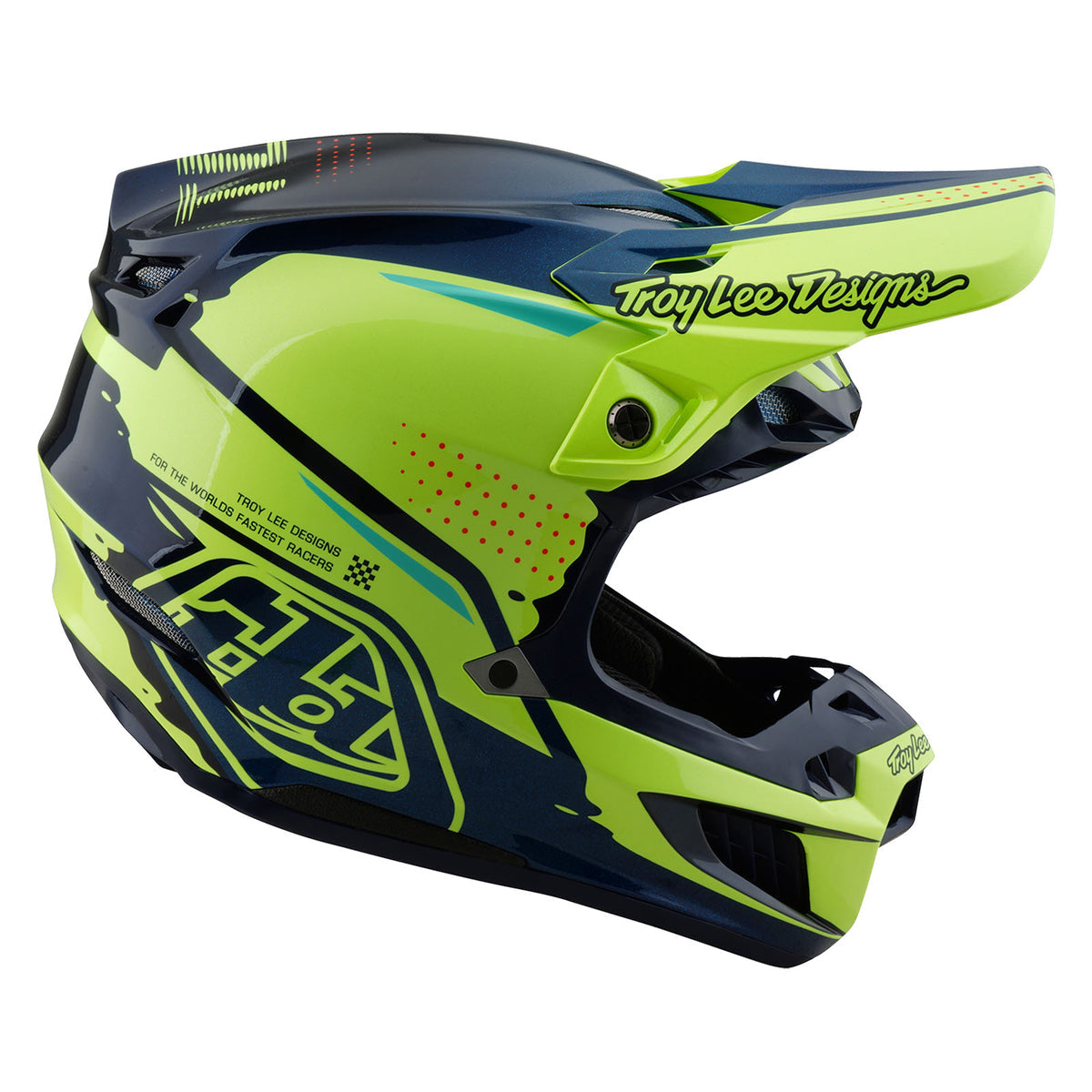 Troy Lee Designs Se5 Composite Helmet W/Mips - Drip - Yellow