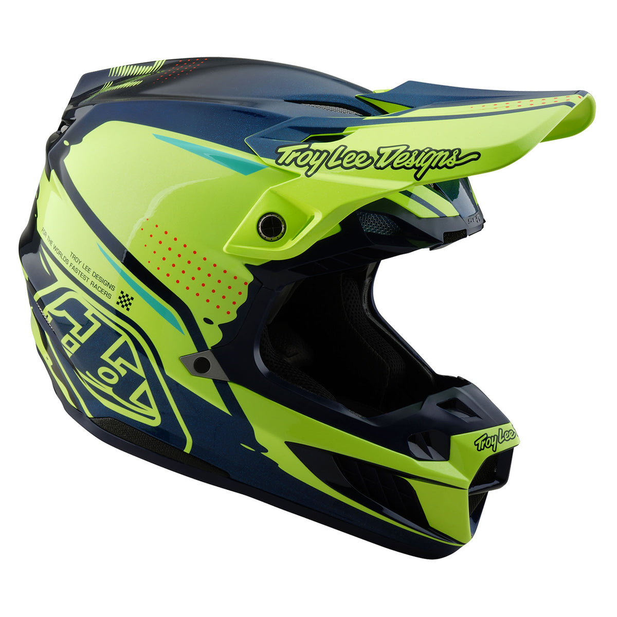 Troy Lee Designs Se5 Composite Helmet W/Mips - Drip - Yellow