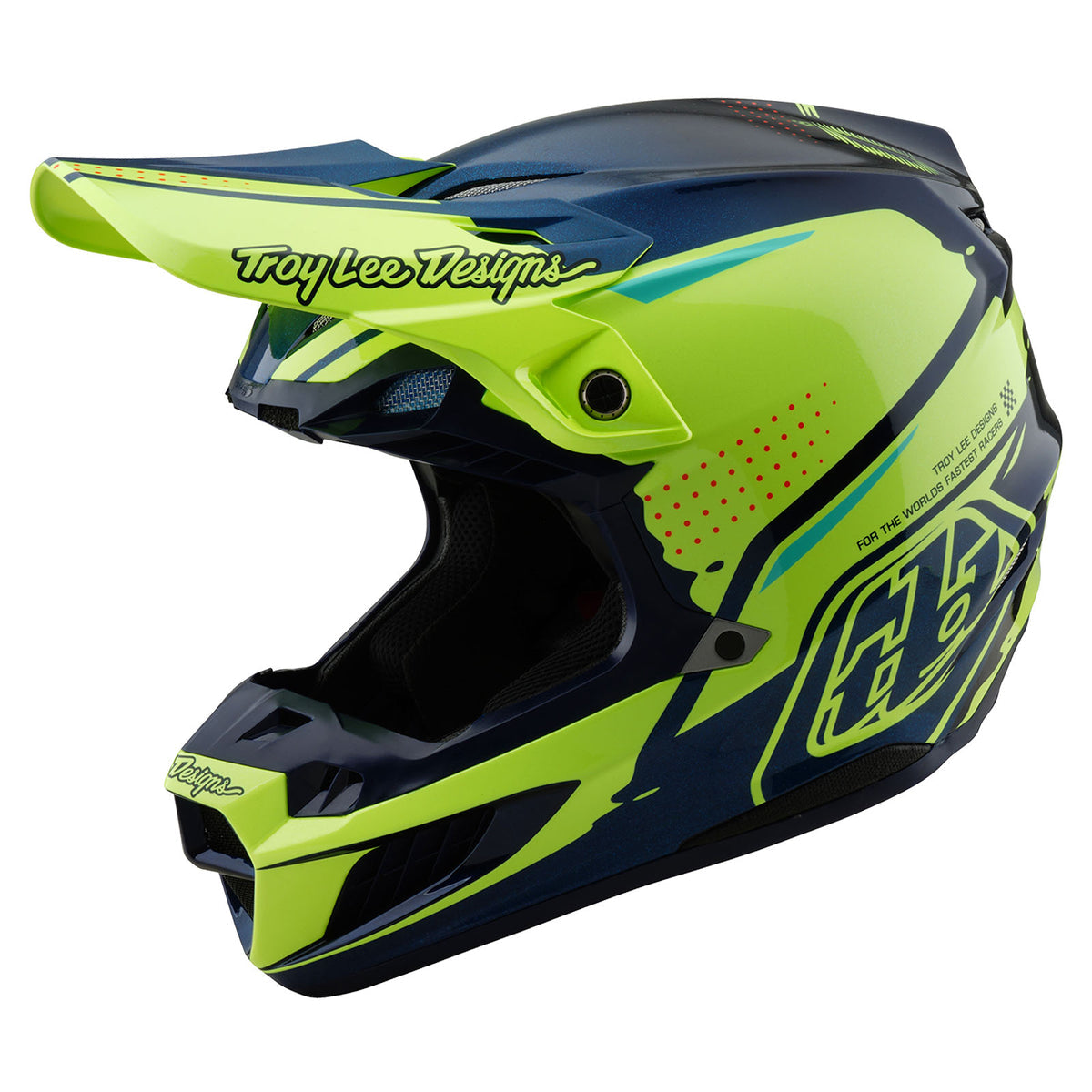 Troy Lee Designs Se5 Composite Helmet W/Mips - Drip - Yellow