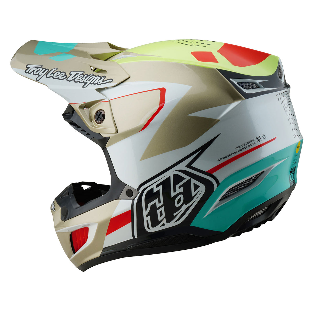 Troy Lee Designs Se5 Composite Helmet W/Mips - Optic - White