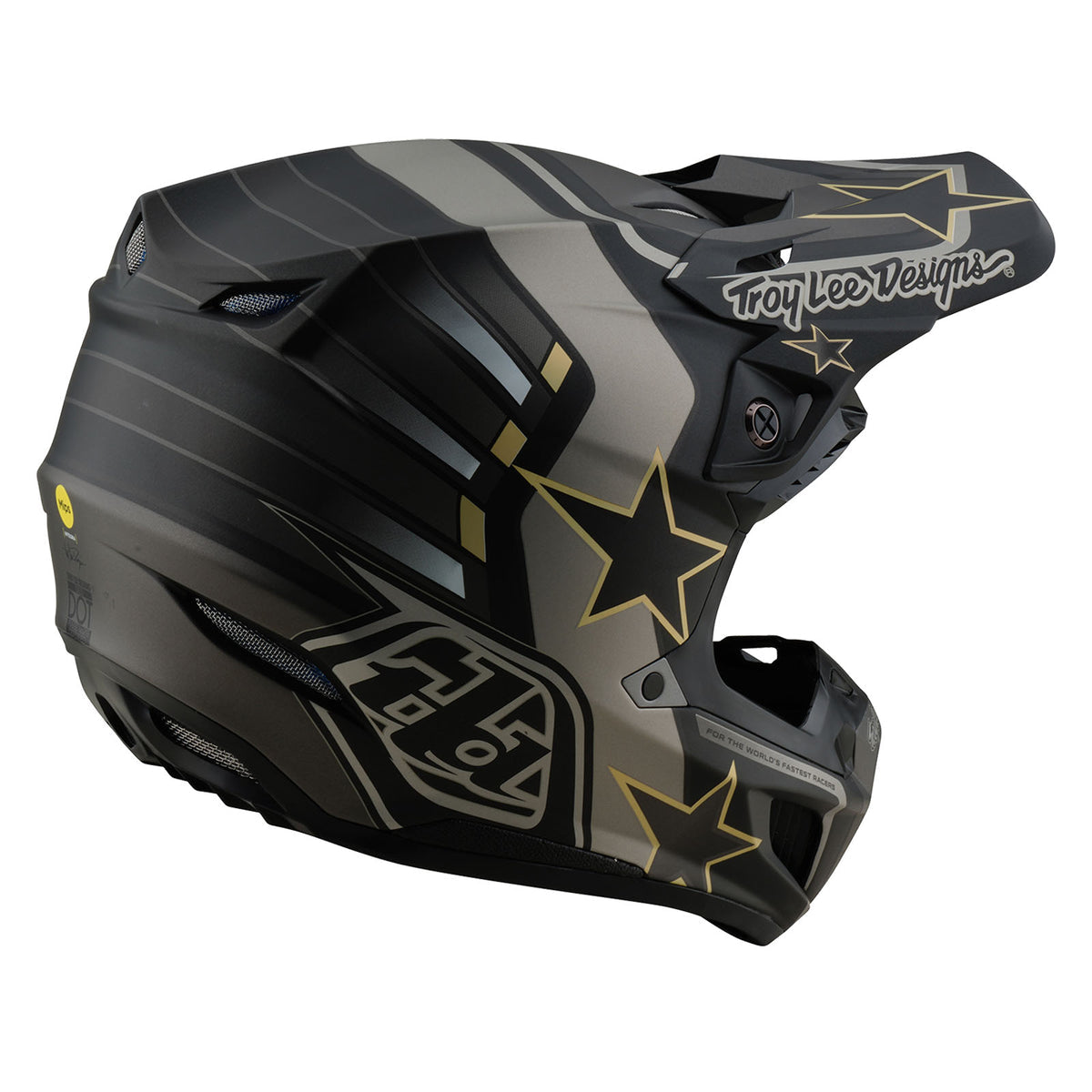 Troy Lee Designs Se5 Composite Helmet W/Mips - Rays - Black