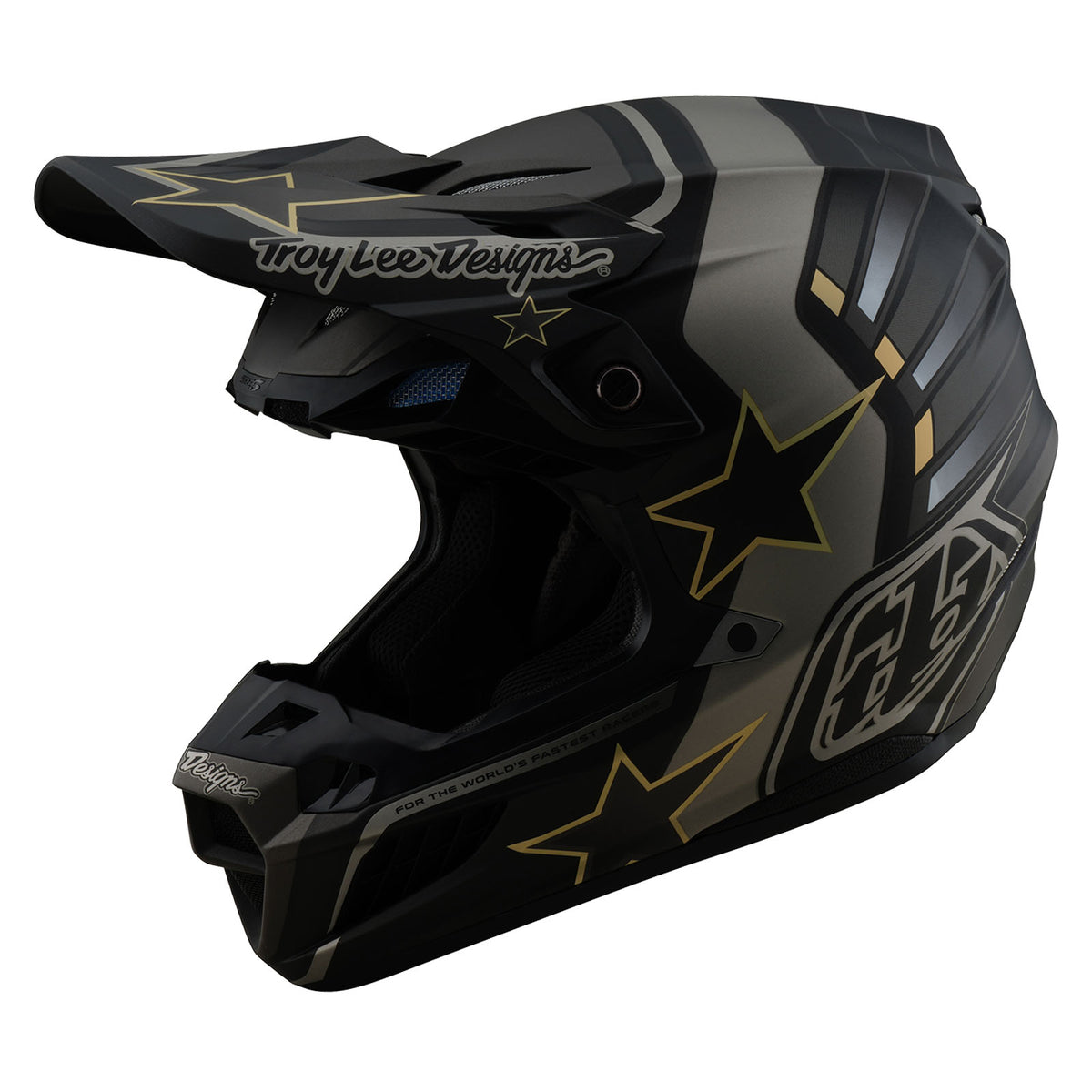 Troy Lee Designs Se5 Composite Helmet W/Mips - Rays - Black