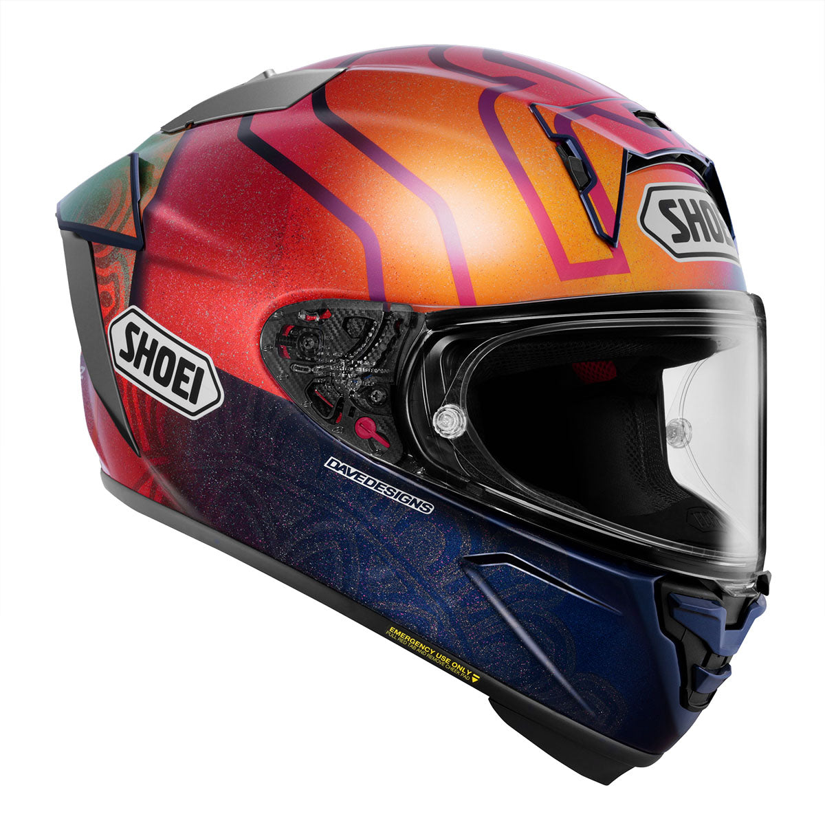 amx shoei helmets Shoei X-15 Marquez Holi Helmet - TC-1