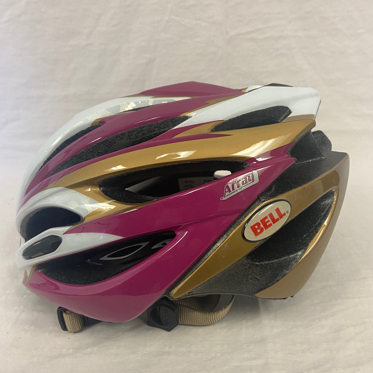 Bell Array Road Helmet Fuchsia / Gold Small (Open Box) - ExtremeSupply.com