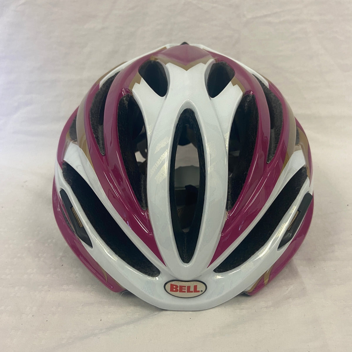 Bell Array Road Helmet Fuchsia / Gold Small (Open Box) - ExtremeSupply.com