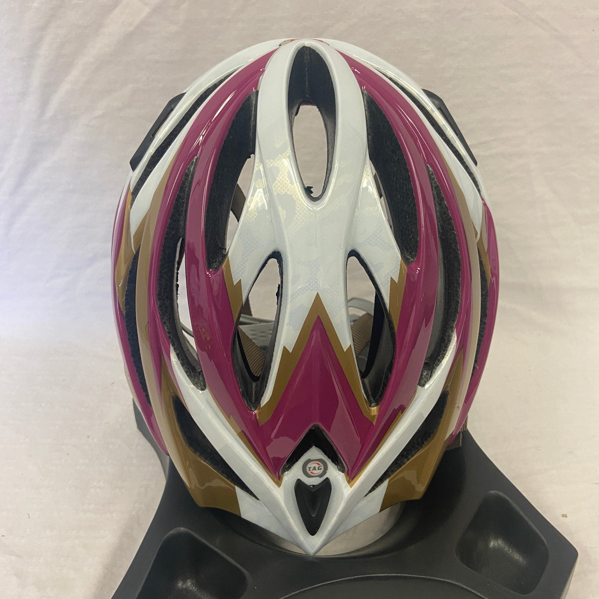 Bell Array Road Helmet Fuchsia / Gold Small (Open Box) - ExtremeSupply.com
